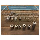 Assorted USA-Made Socket Wrench Set with Wire Storage Basket