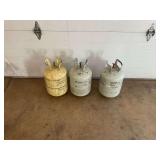 Assorted Refrigerant Cylinders - DuPont Suva HP80, Opteon XP40, and Honeywell Genetron AZ-20