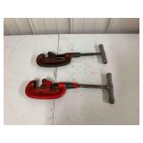 Two RIDGID Heavy Duty Pipe Cutters