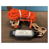 Fall Arrest Safety Lanyard and Rope Grab Assembly