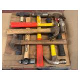 Hammer Lot Including Claw and Ball-Peen Hammers