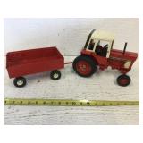 International 1586 toy tractor and Ertl metal