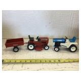 Ford and snapper lawn tractors diecast toys