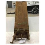 Antique wooden rope braiding tool
