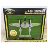 P 38 lightning vintage airplane labeled John