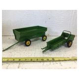 John Deere metal wagon and John Deere manure