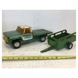 Nyllint Vintage flat bed truck and trailer