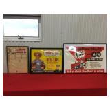 Three vintage framed posters