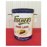 Vintage Fischerï¿½s pure lard tin