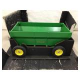 John Deere farm wagon, 1/8 scale. Box has damage
