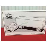 1960 model B 61 Mack tractor and trailer, 1/34