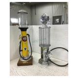 Miniature gas pump liquor dispenser and miniature