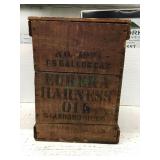 Vintage Standard Oil company wooden crate with