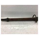 31 inch antique brass fire hose nozzle