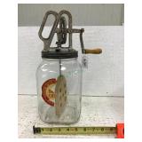 Antique butter churn
