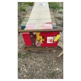 1000 lb Two Post Lift Red
