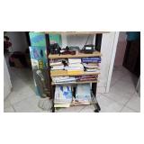 Wooden Shelf With Books Included