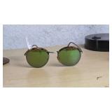 Revo Tortoise Frame Round Sunglasses