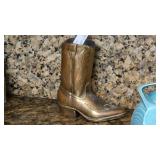 Bronze Cowboy Boot Figurine