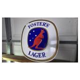 Fosterï¿½s Lager Metal Sign with Kangaroo
