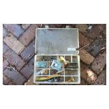 Plastic Tackle Box With Fishing Lures