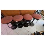 4 Black Bar Stools