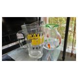 Two Glass Pitchers