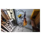 Three-Tier Metal Basket Stand