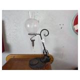 Iron and Glass Oil Drip Lamp