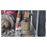 Vintage Brass Blowtorch with Red Handle