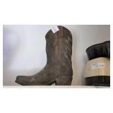 Bronze Cowboy Boot Figurine