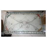 Wrought Iron Crab Table With Glass Top