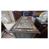 Metal and Glass Rectangular Mirror Frame