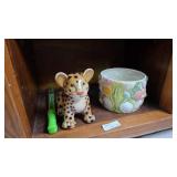 Decorative Figurines and Planter