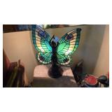 Tiffany-Style Stained Glass Butterfly Lamp