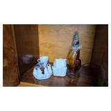 Glass Rooster and Ceramic Collectibles