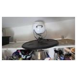 White Ceramic and Metal Chafing Dish Set