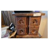 Wooden Four-Drawer Storage Box