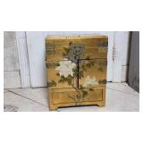 Gold and Black Wood Jewelry Chest