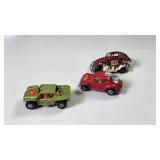 3 Matchbox VW Style Cars