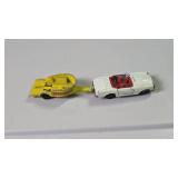 Vintage Die-Cast Car and Trailer Set