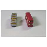 Matchbox Greyhound Bus and Red Bus Models