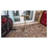 Metal Stand with Lizard Finial Accent