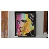 Framed Elvis Presley Colorful Artwork