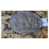 Solid Brass Firefighter Belt Buckle