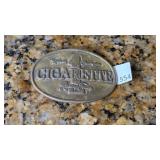 Dynabuckle Brass Cigarette Belt Buckle