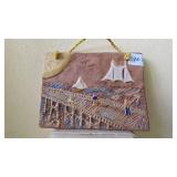 Handmade Ceramic Wall Art with Sailboats