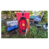 Red Todd Gas Caddy With Hose and Wheels