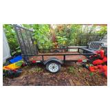 Cargo Trailer With Metal Frame and Gate