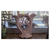 Mid-Century Pink Flamingo Vase